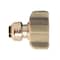 Apollo 1/4 in. (3/8 in. O.D.) Chrome Plated Brass Push-To-Connect x 1/2 in. Faucet Connector FSBFAU1412 - alternate 3